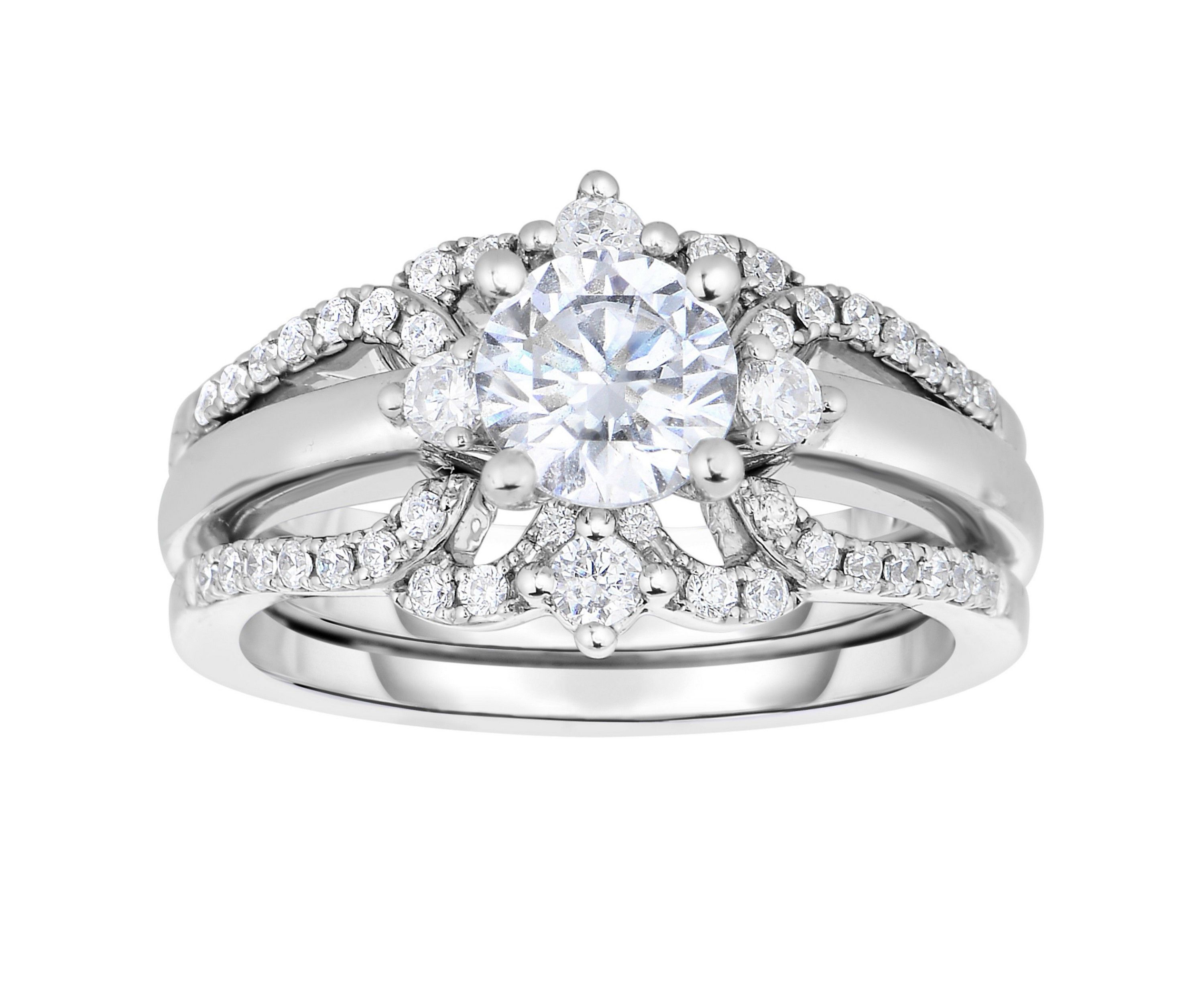 1CTW Diamond 14kt Gold White Ring