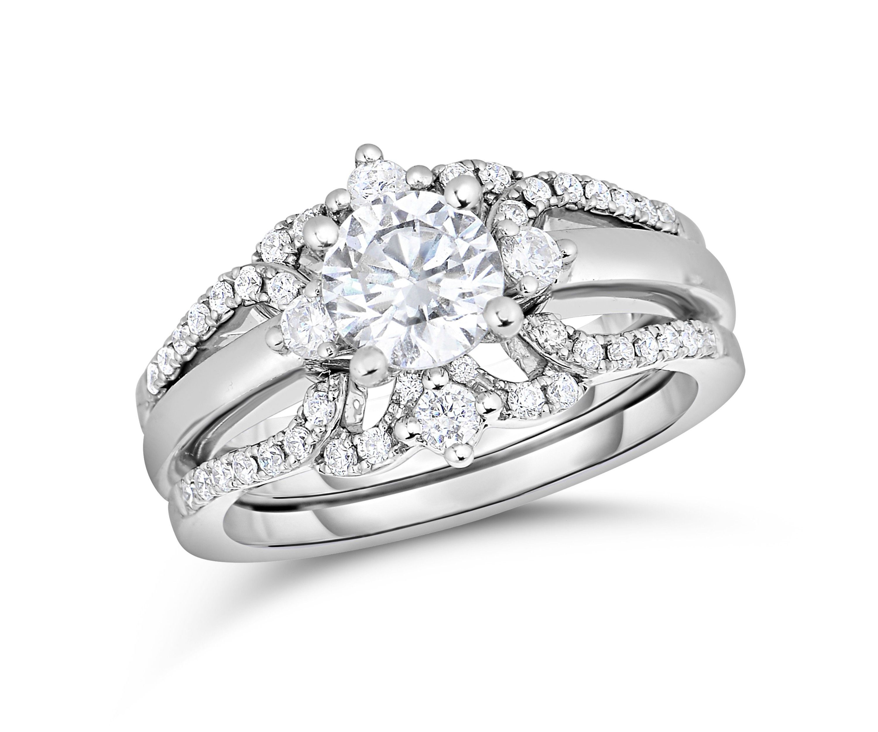 1CTW Diamond 14kt Gold White Ring