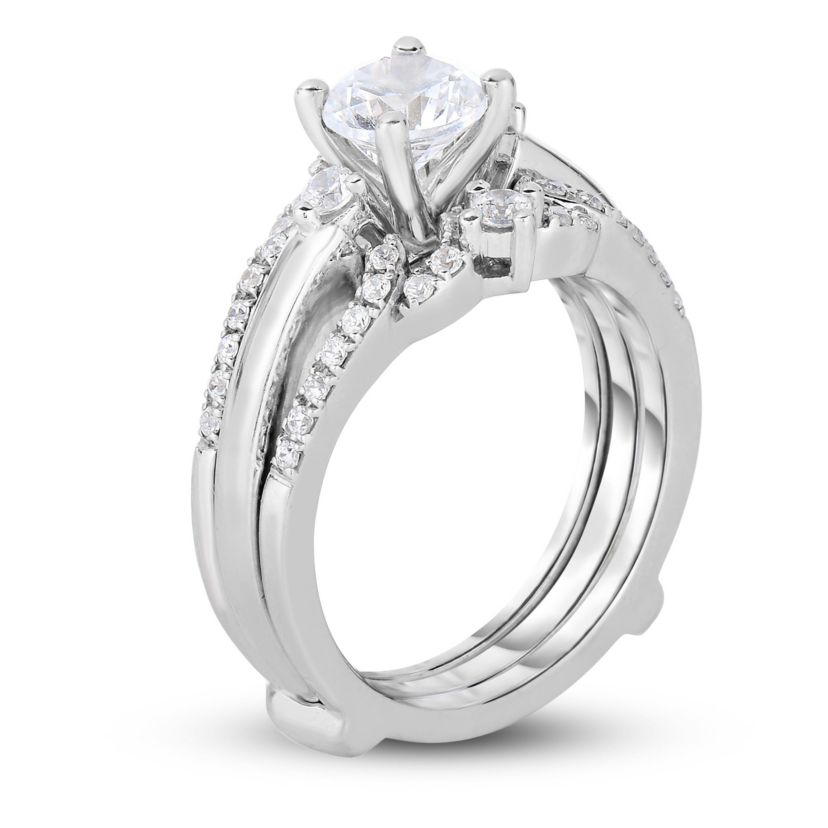 1CTW Diamond 14kt Gold White Ring