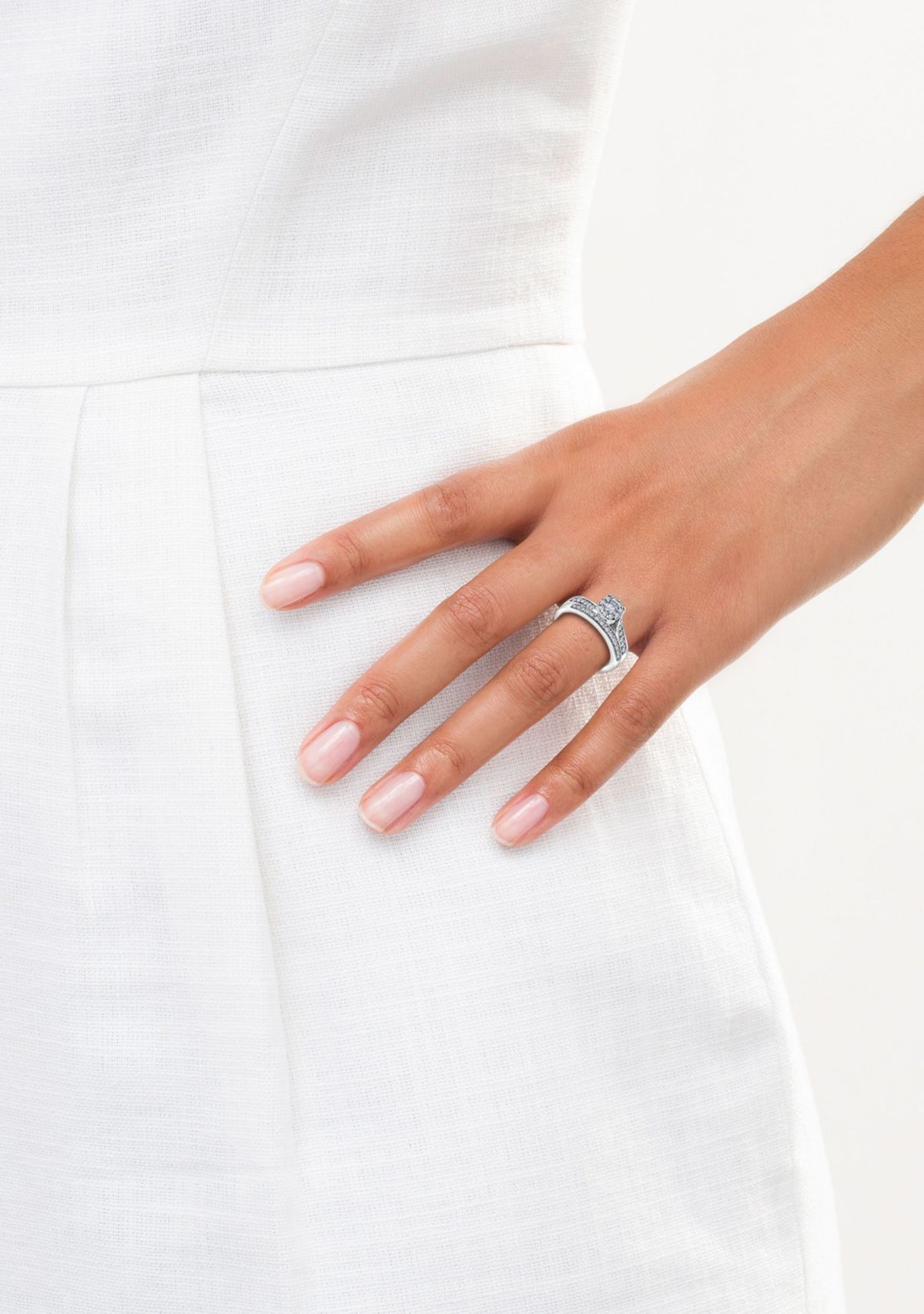 3/8 C.T.T.W Diamond 14Kt Gold Bridal Set