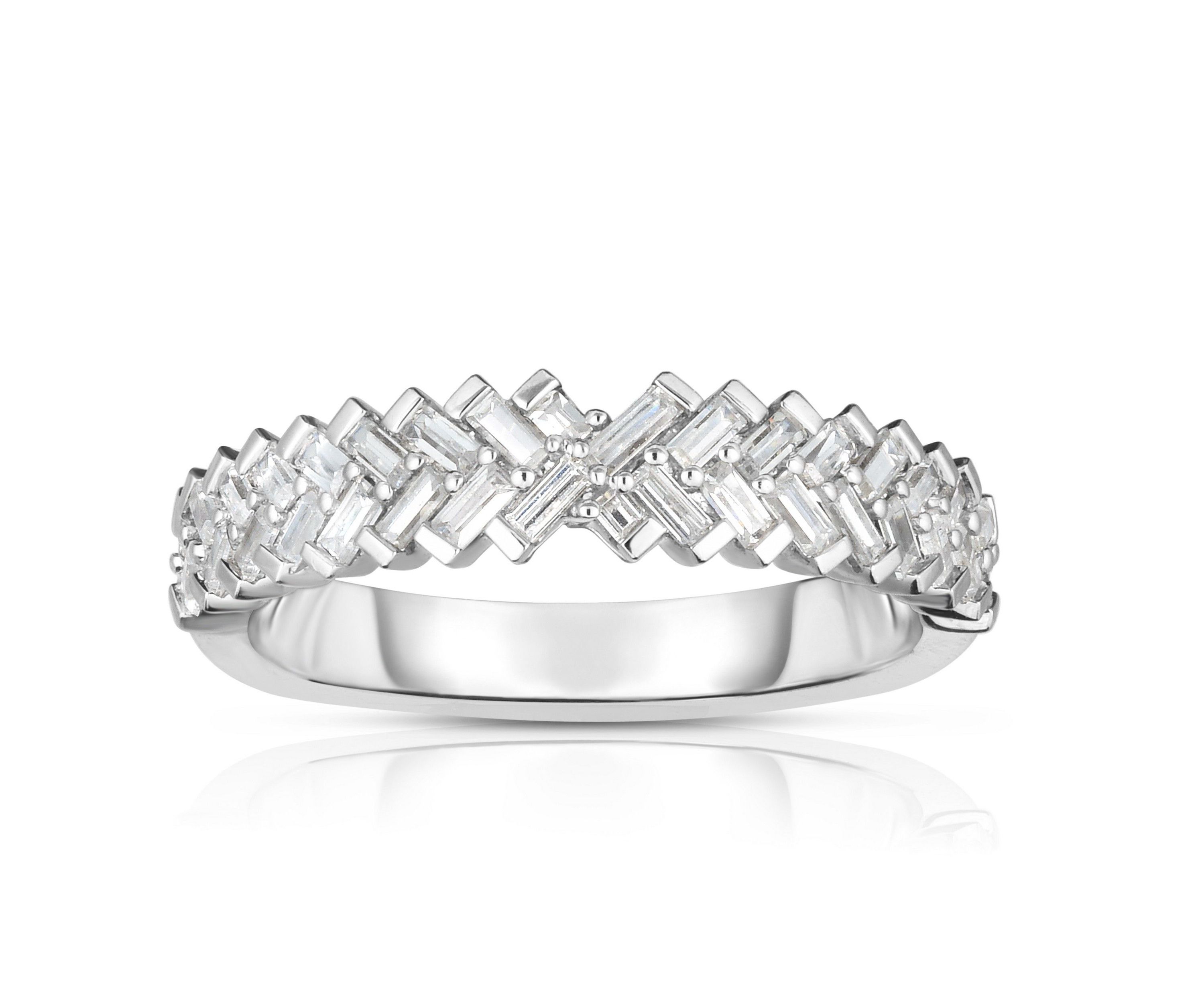 7/8CTW Diamond 14kt Gold White Ring