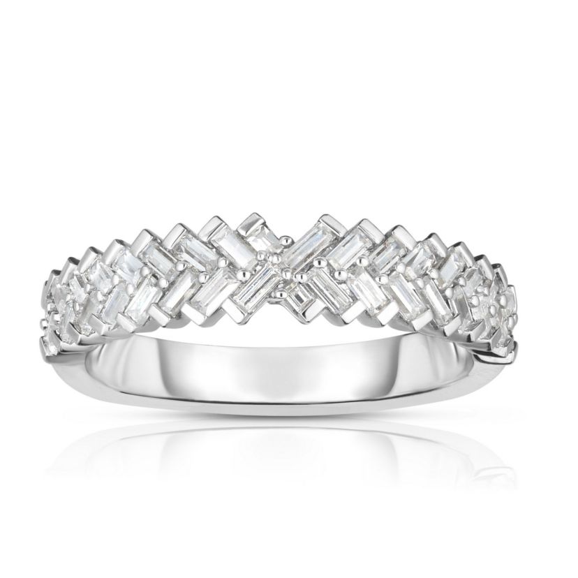 7/8CTW Diamond 14kt Gold White Ring