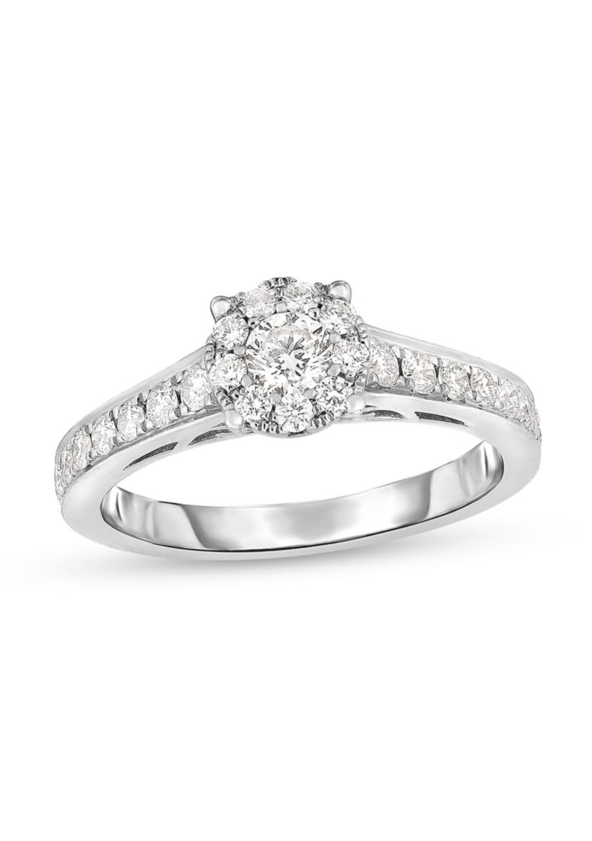 5/8 C.T.T.W Diamond 14Kt Gold Engagement Ring