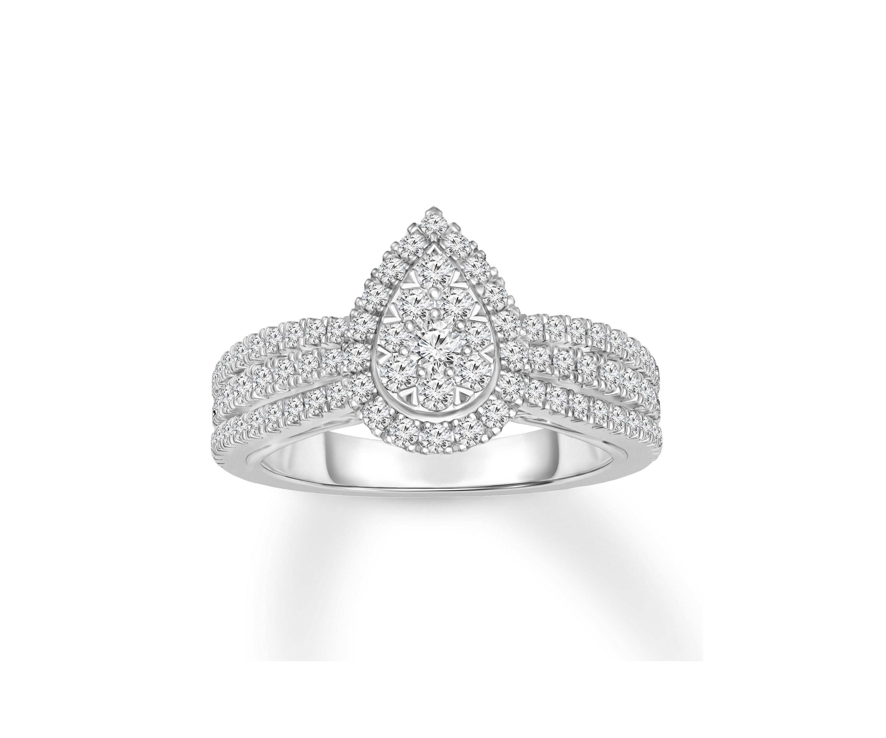3/4CTW Diamond 14kt Gold White Ring
