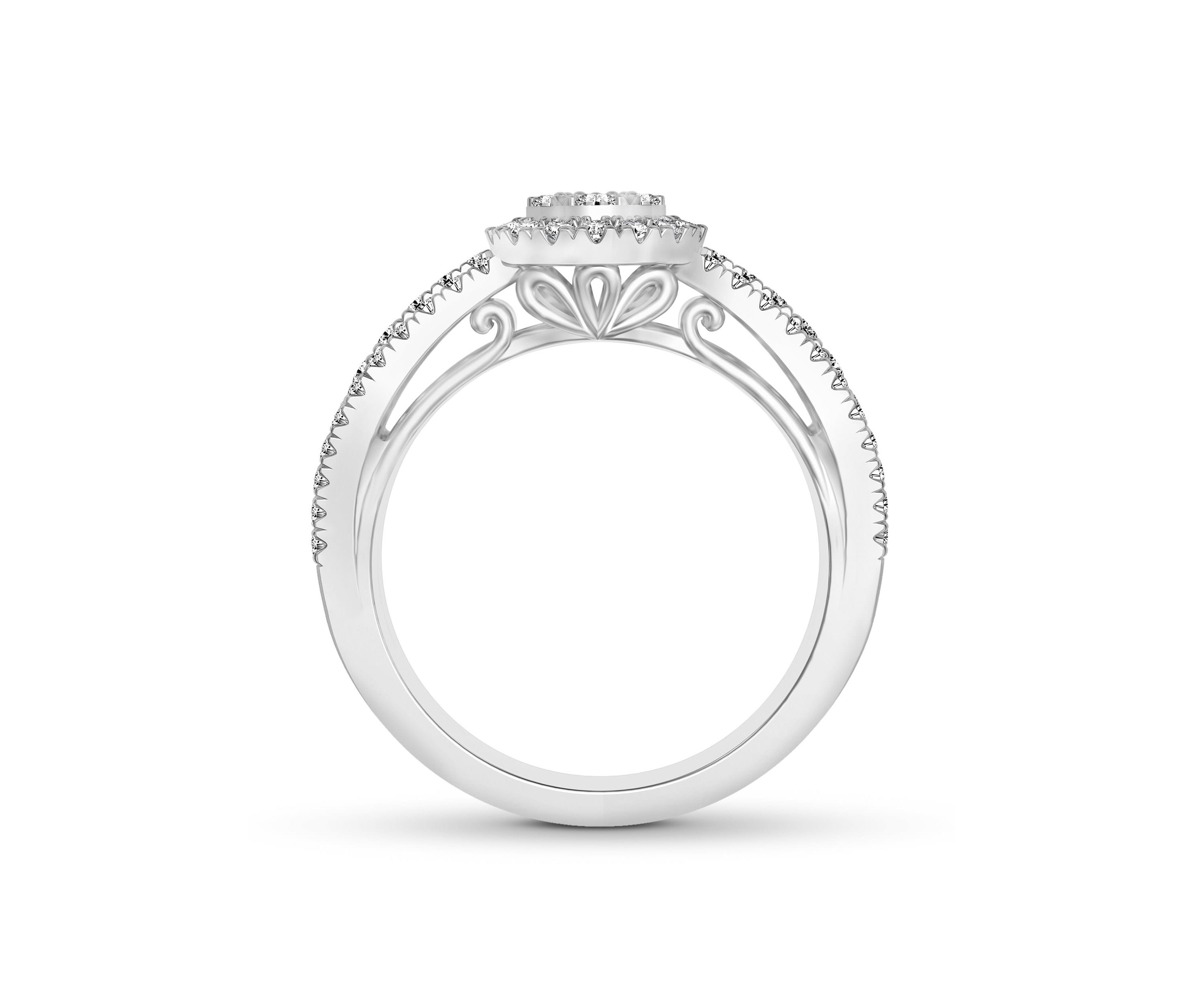 3/4CTW Diamond 14kt Gold White Ring