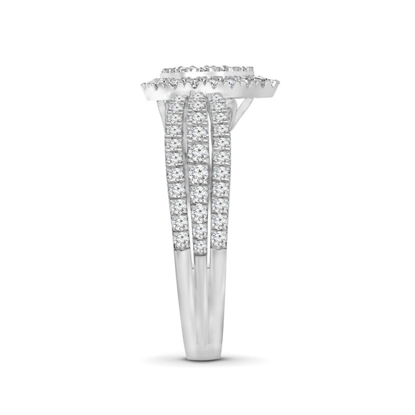 3/4CTW Diamond 14kt Gold White Ring