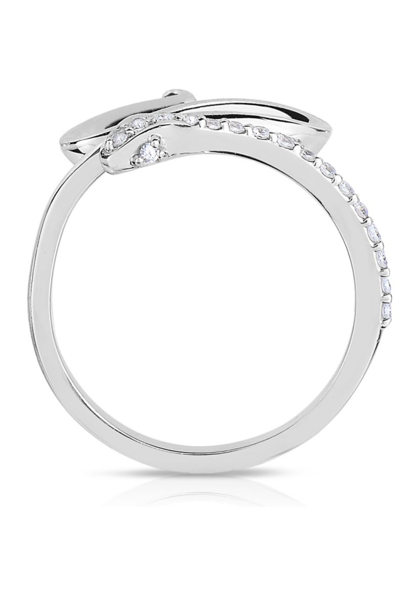 1/5 C.T.T.W Diamond 10K Snake Ring