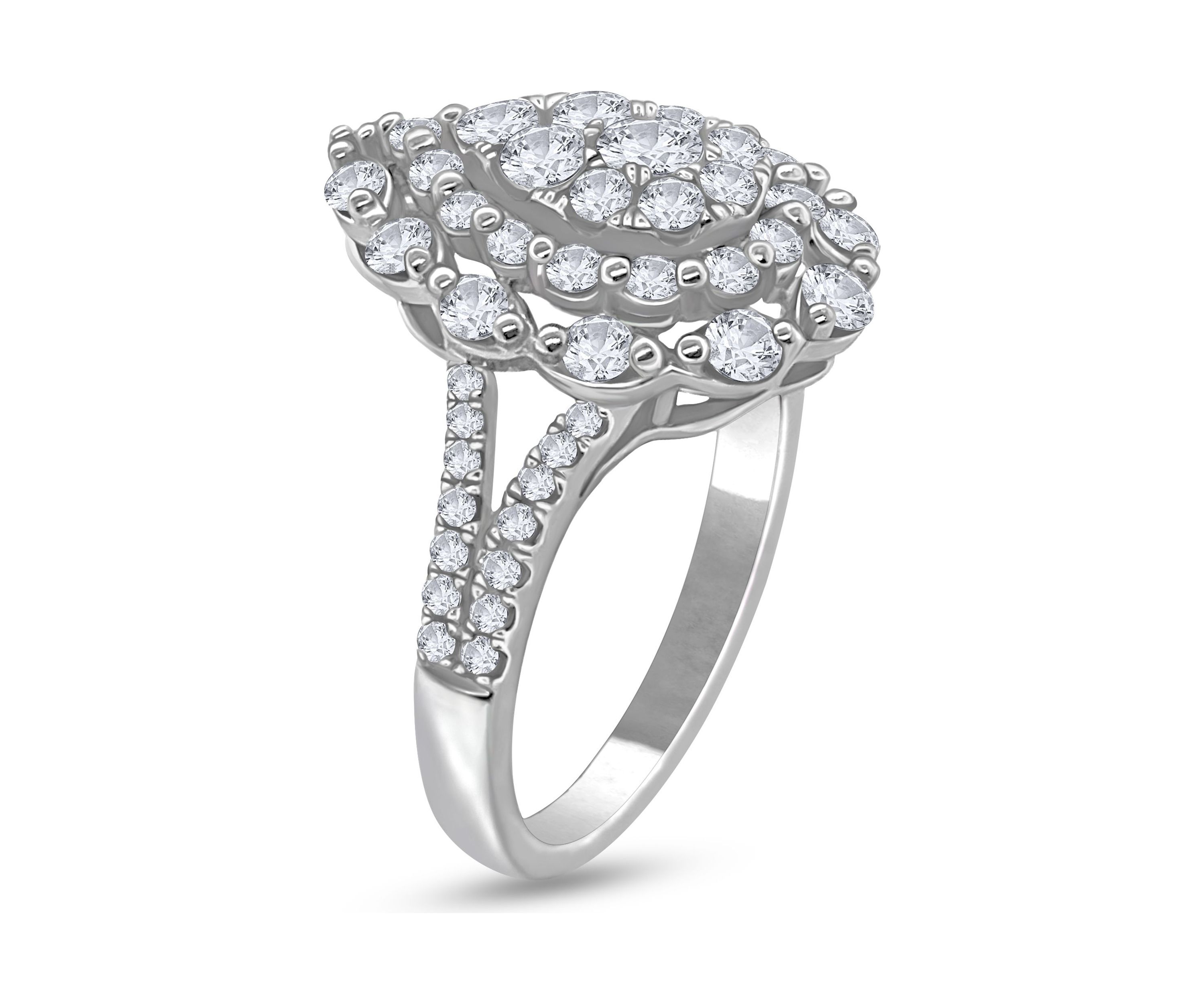 1 3/4 C.T.T.W Diamond 14K Fashion Ring
