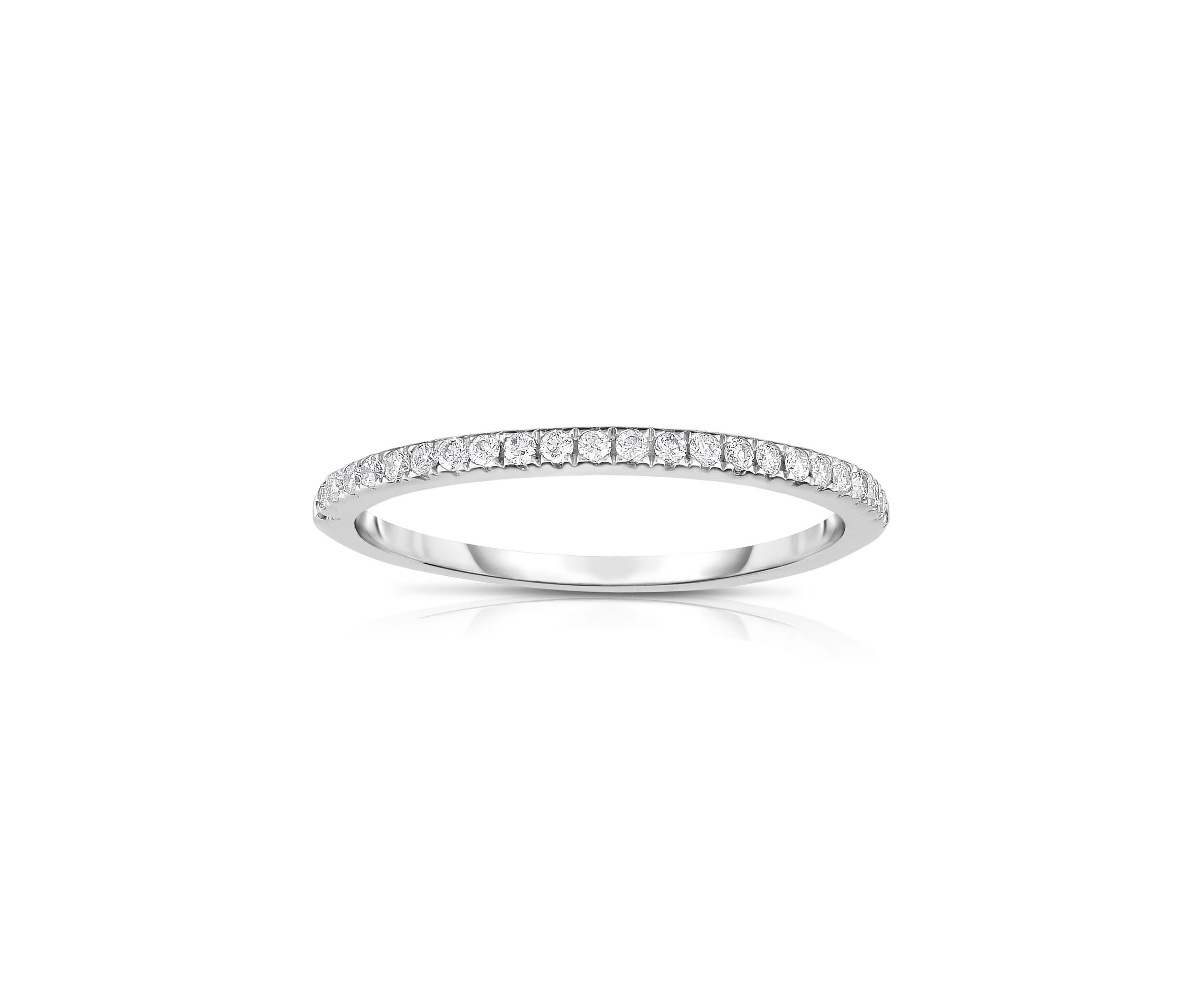 1/8CTW Diamond 14kt Gold White Ring