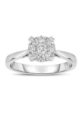 Diamaison 1/3 C.T.T.W Diamond 10Kt Gold Engagement Ring | belk