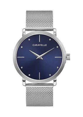 Caravelle By Bulova Men's Min/max Stainless Steel Bracelet Watch