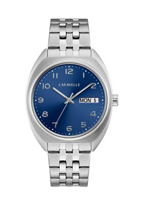 Caravelle By Bulova Men's Retro Stainless Steel Bracelet Watch