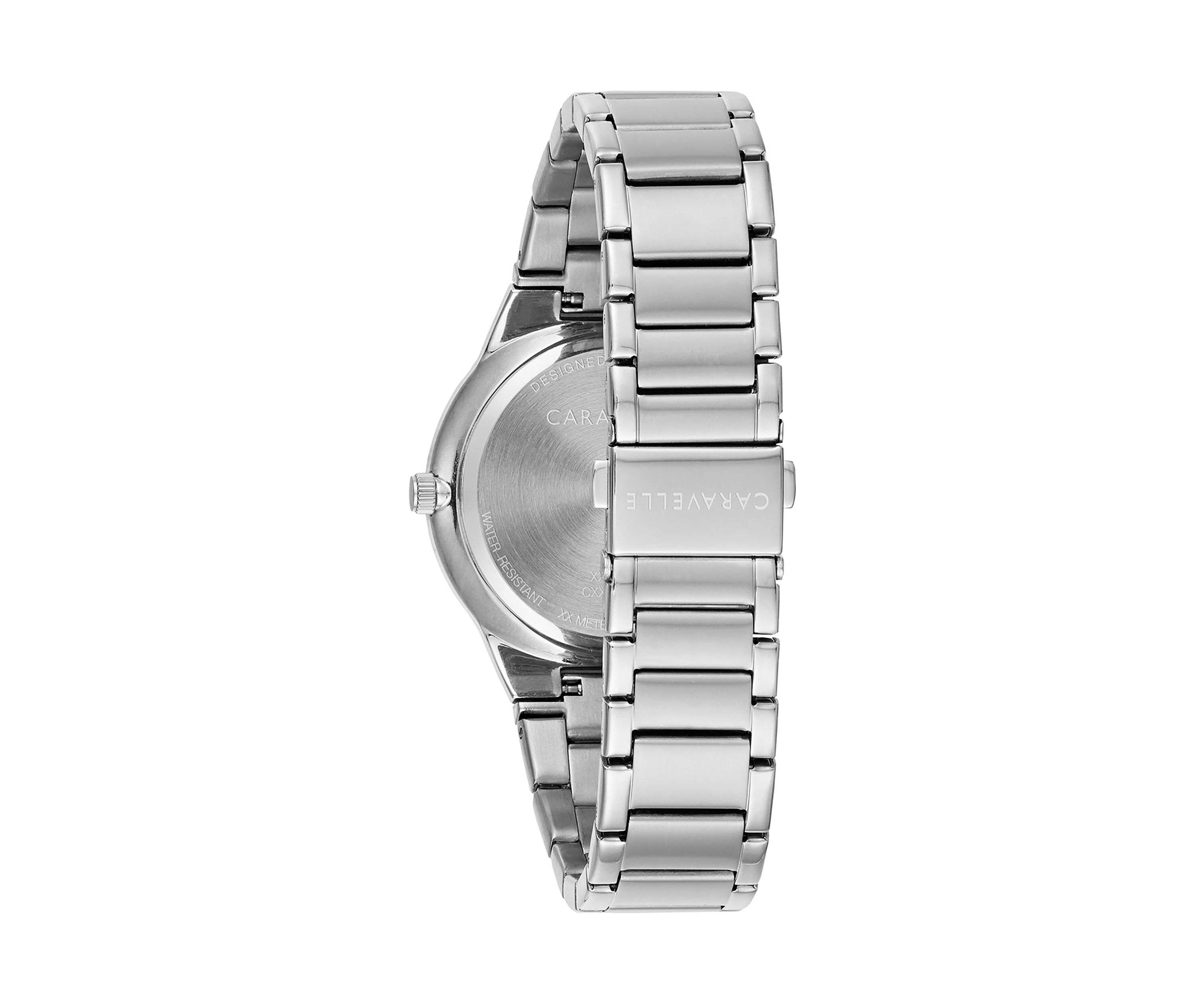 1/10 ct. t.w. Diamond Modern Stainless Steel Bracelet Watch