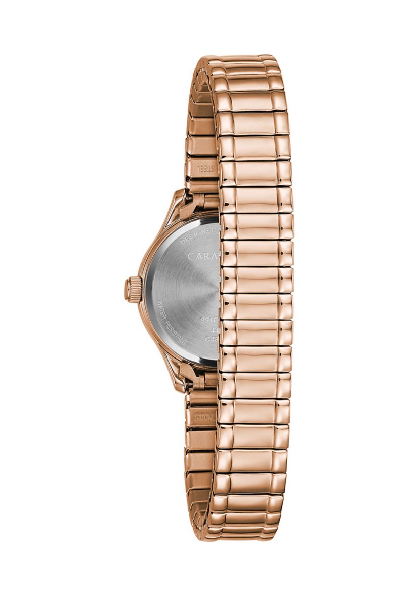 Womens Traditional Stainless Steel Expansion Watch