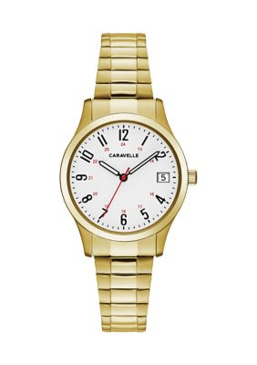 Caravelle By Bulova Women's Traditional Stainless Steel Expansion Watch -  0042429552869