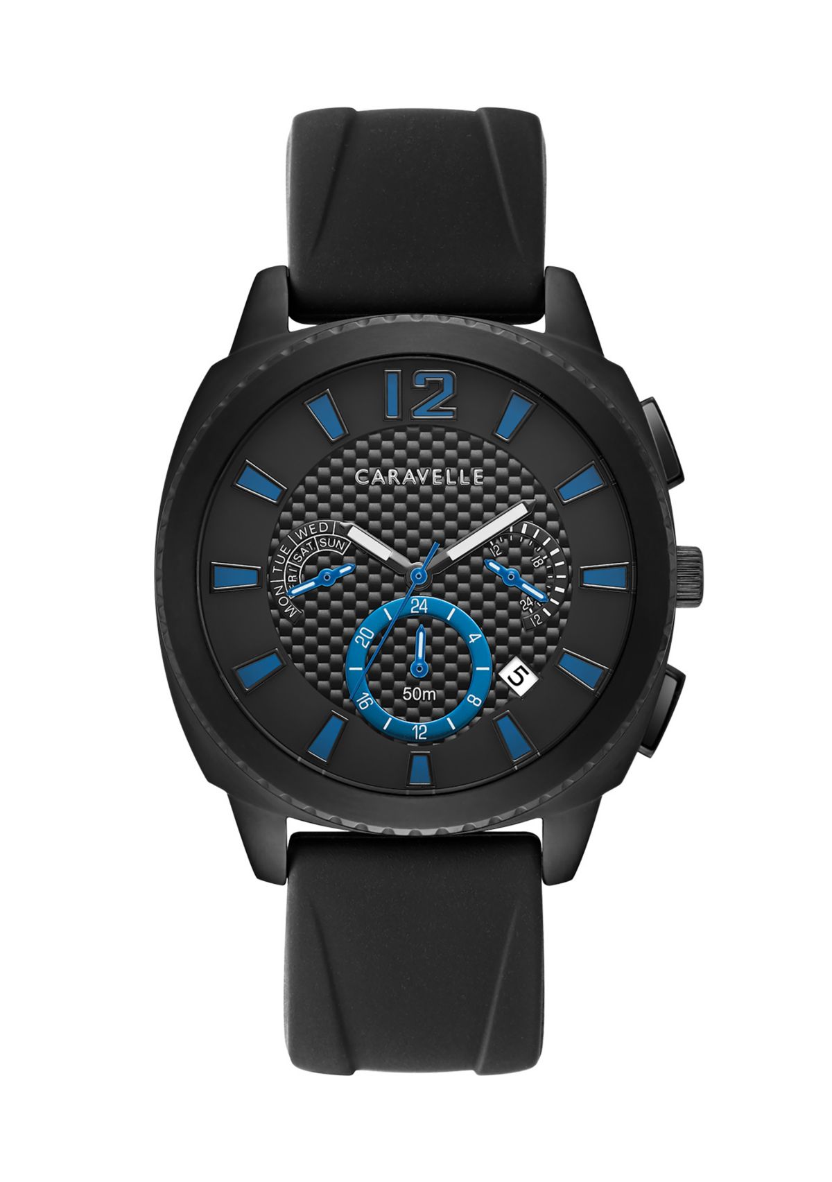 Mens Sport Silicone Strap Watch
