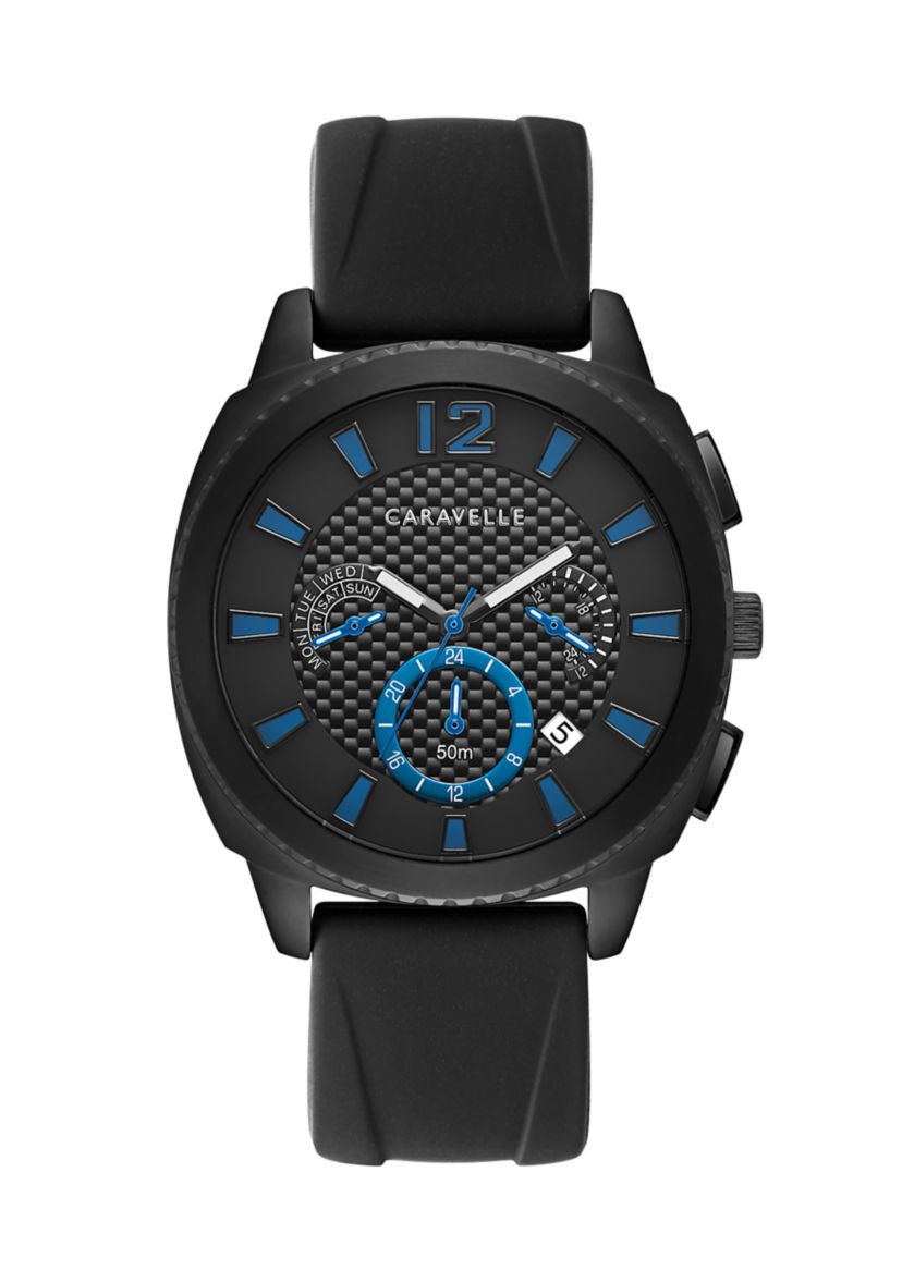 Mens Sport Silicone Strap Watch