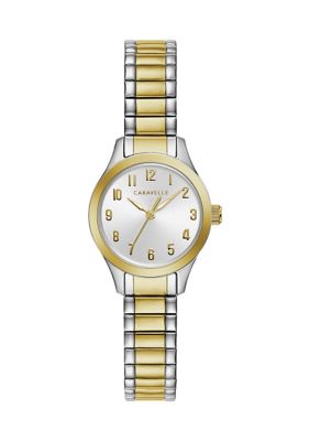 Caravelle By Bulova Women's Traditional Stainless Steel Expansion Watch