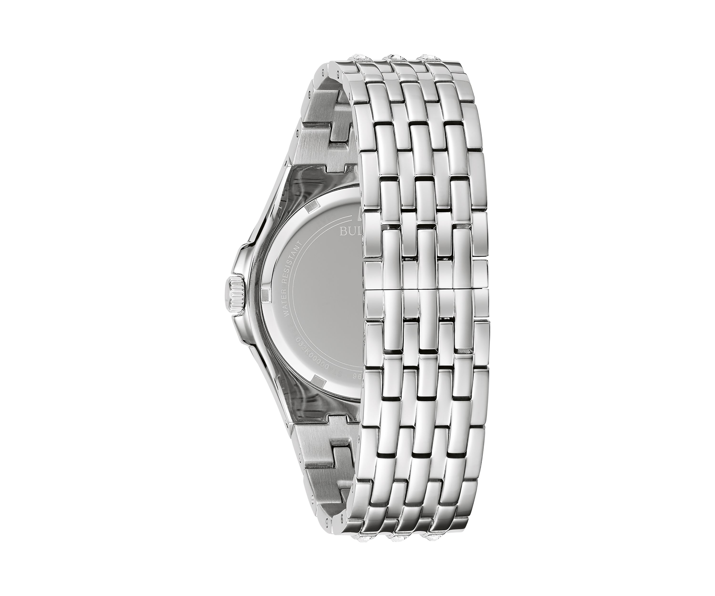 Phantom Mens Crystal Accent Silver-Tone Stainless Steel Bracelet Watch