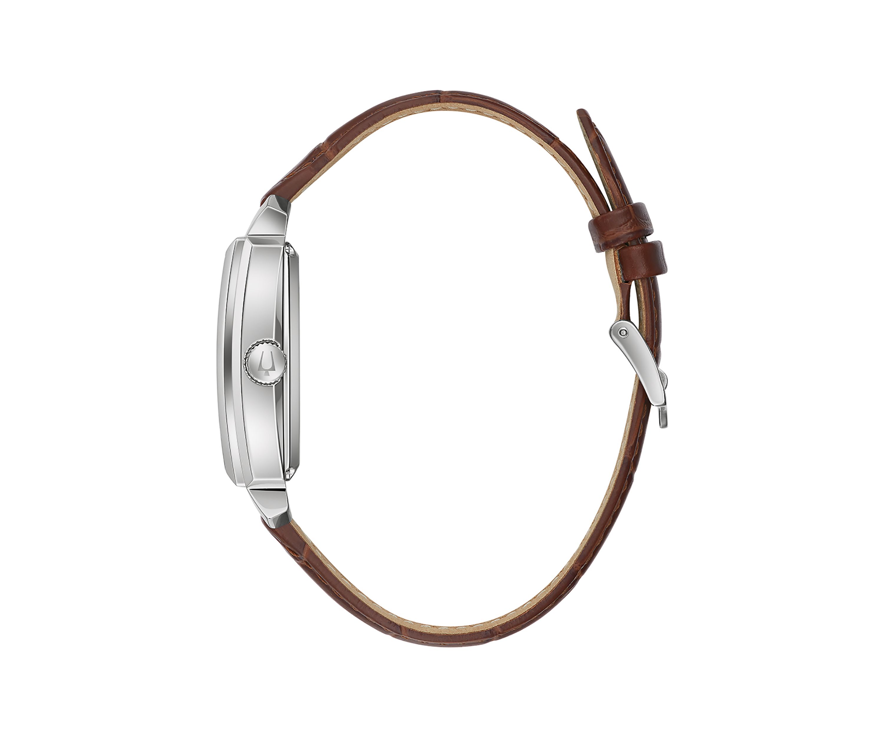 Mens Sutton Automatic Brown Leather Strap Watch