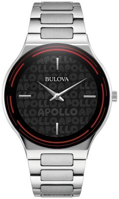 Bulova Apollo Special Edition Men's Silver-tone Stainless Steel Bracelet Watch, 43mm -  0042429591233