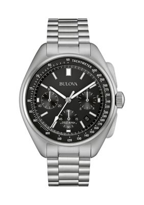 Bulova Men's Lunar Pilot Chronograph Stainless Steel Bracelet Watch -  0042429540828