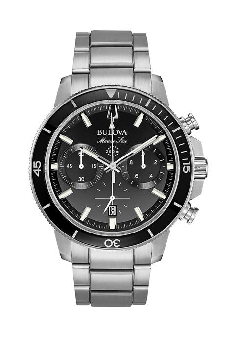 Bulova Marine Star Stainless Steel Bracelet Watch