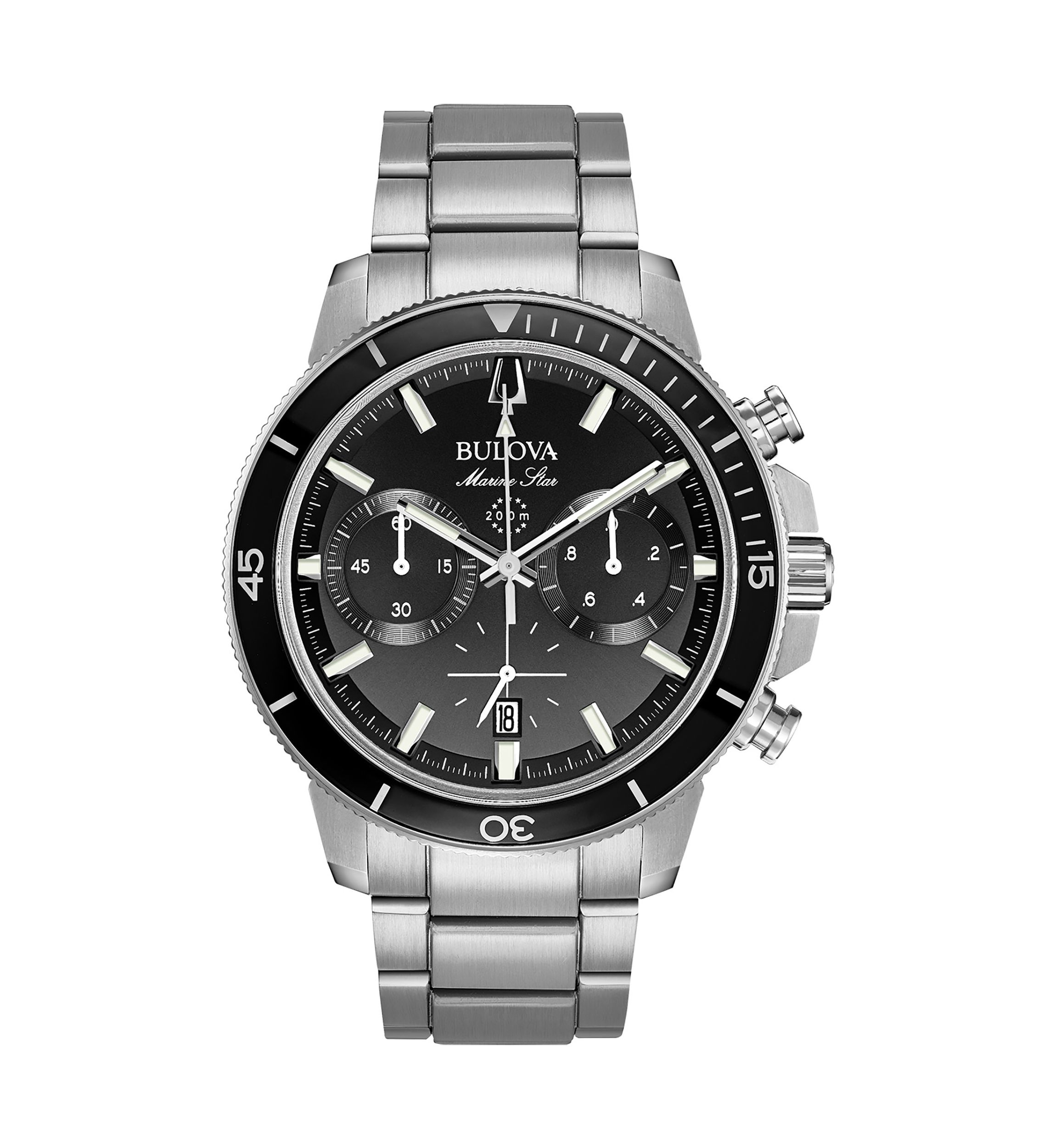  Marine Star Stainless Steel Bracelet Watch