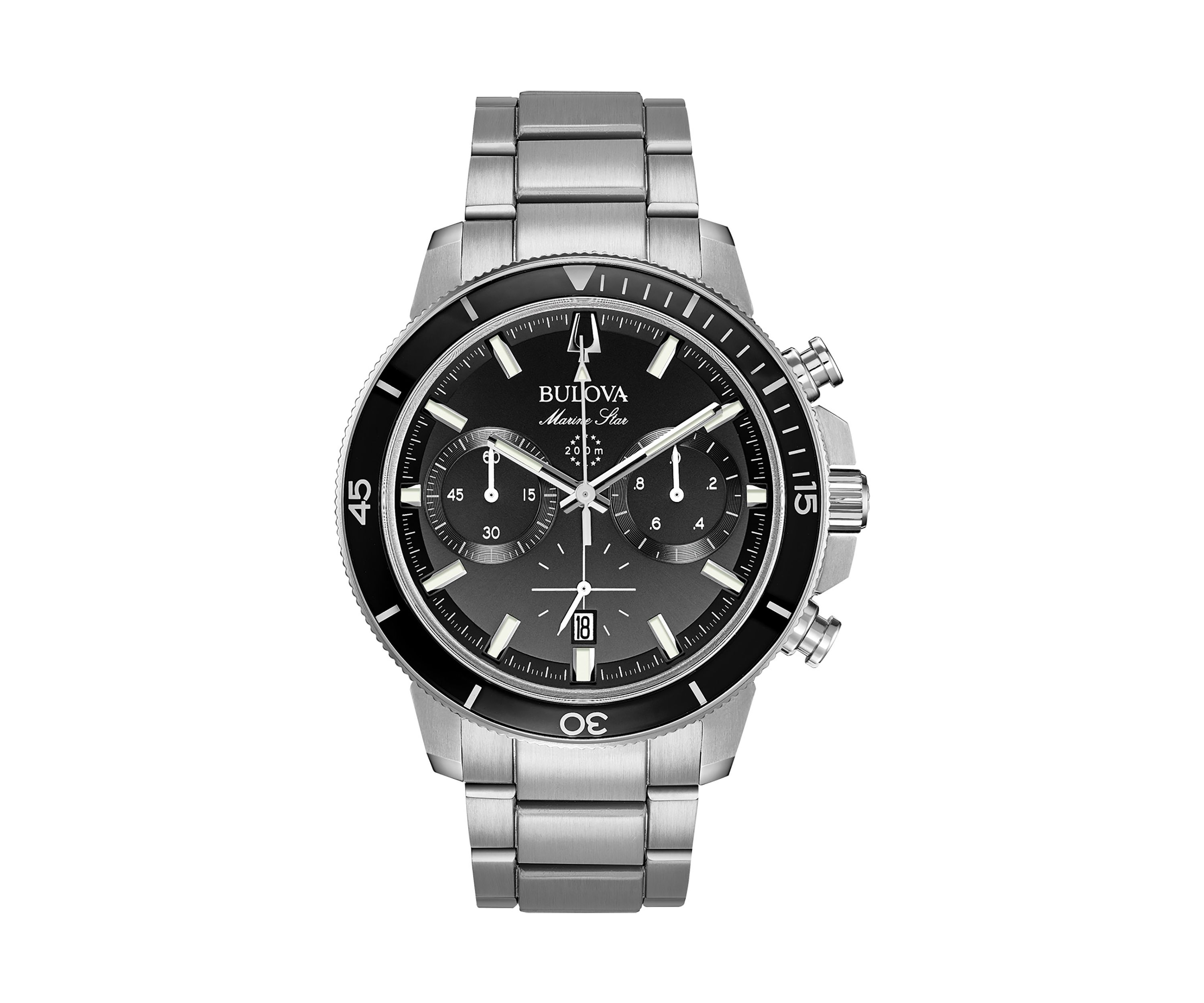  Marine Star Stainless Steel Bracelet Watch