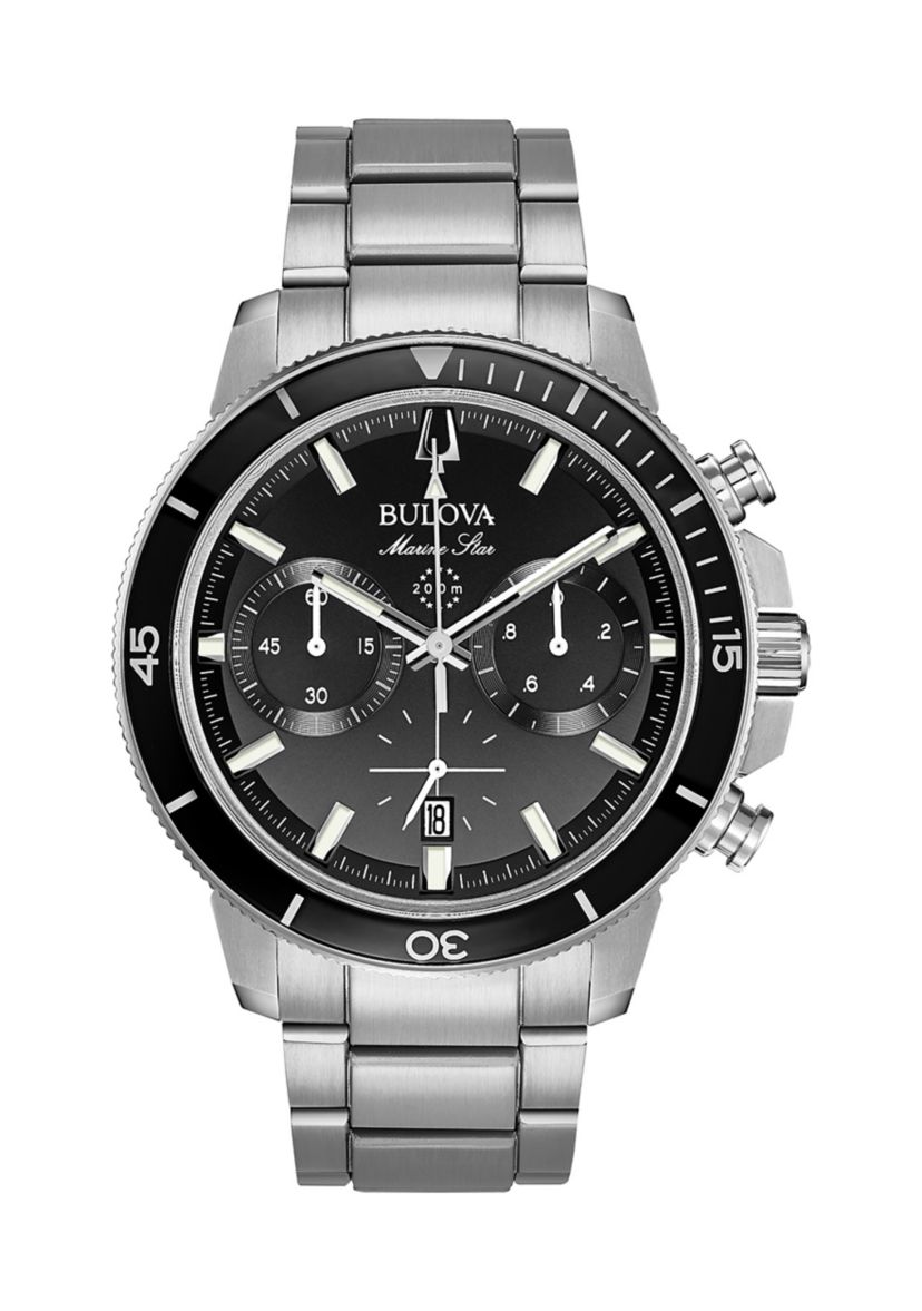 Marine Star Stainless Steel Bracelet Watch