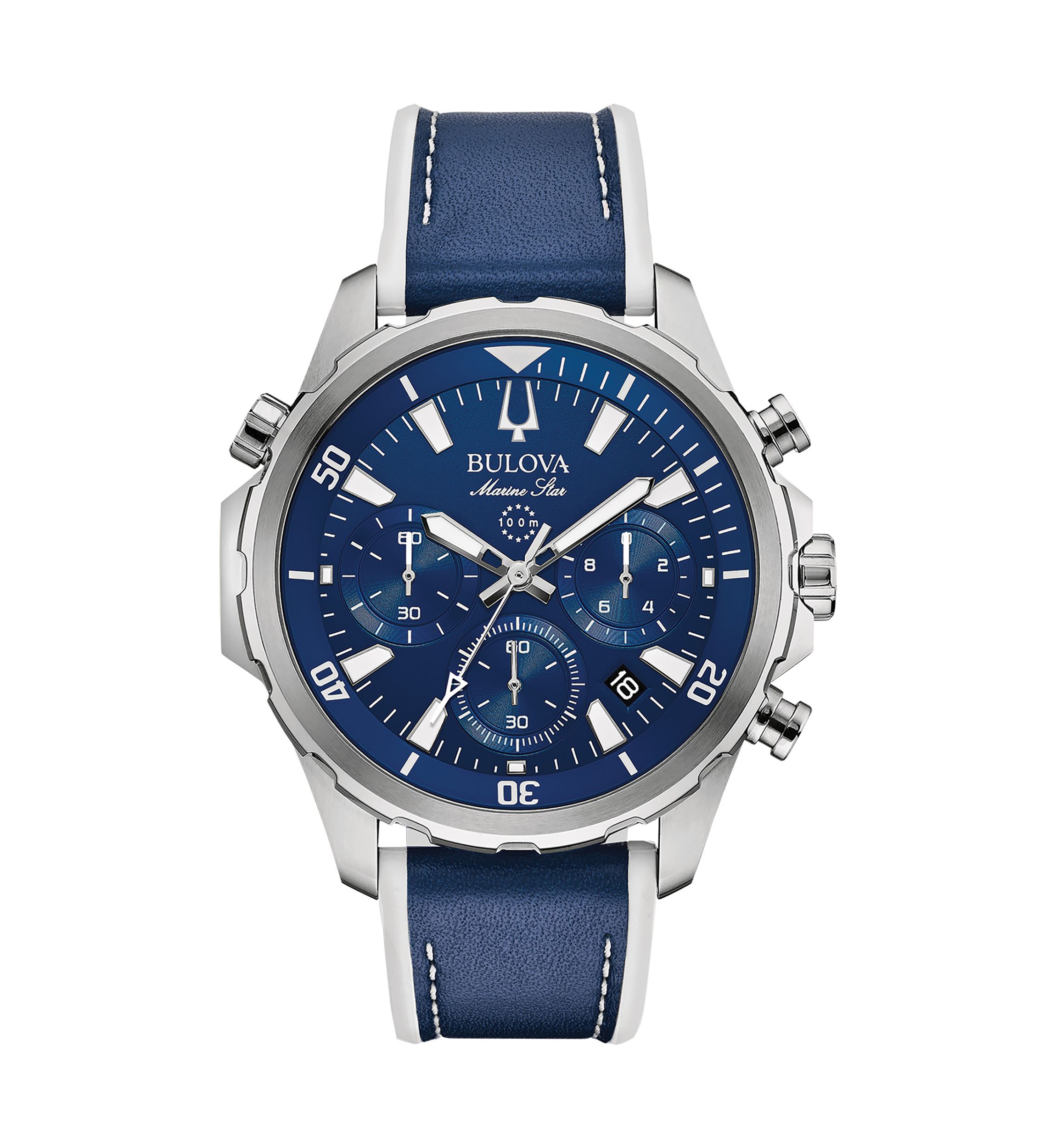 Mens Marine Star Chronograph Strap Watch