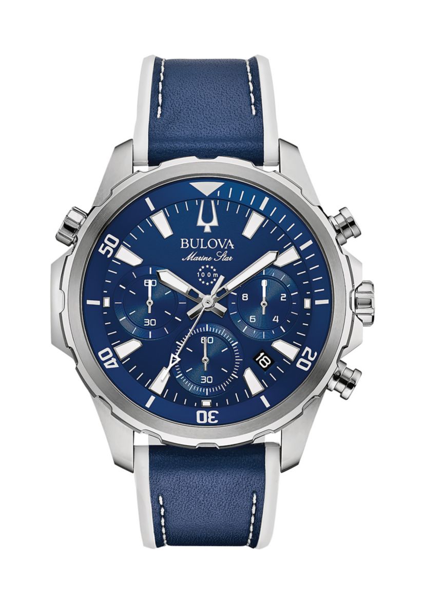 Mens Marine Star Chronograph Strap Watch