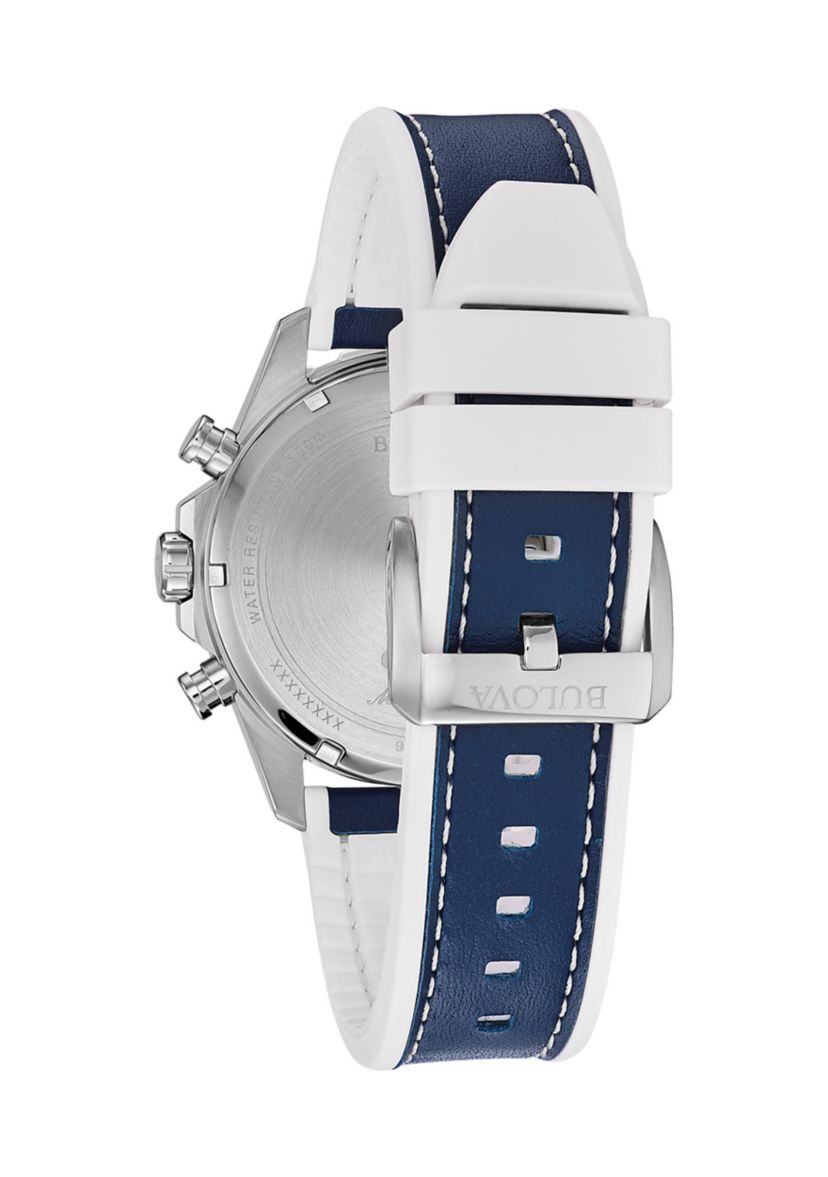 Mens Marine Star Chronograph Strap Watch