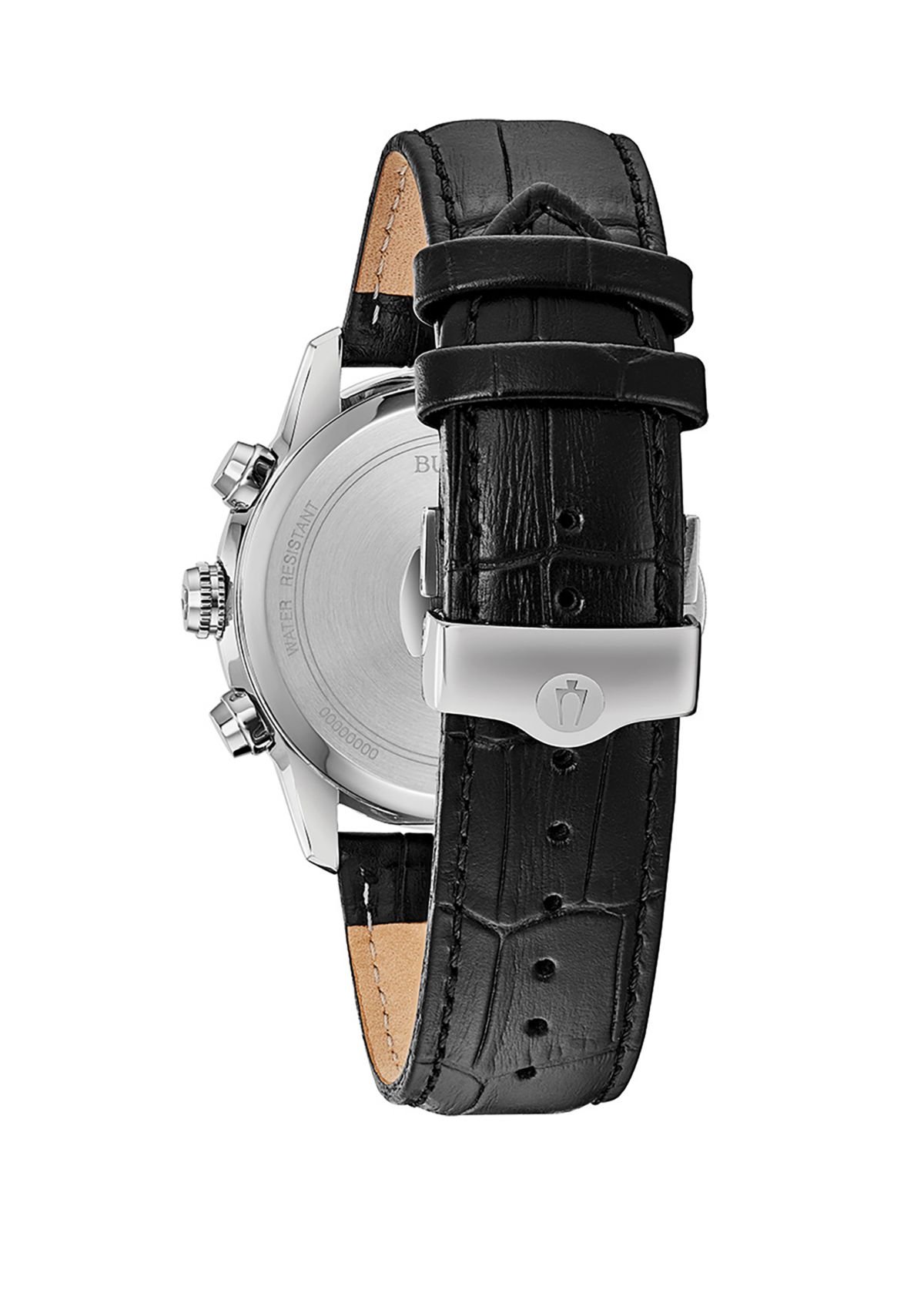 Stainless Steel Sutton Leather Strap Watch