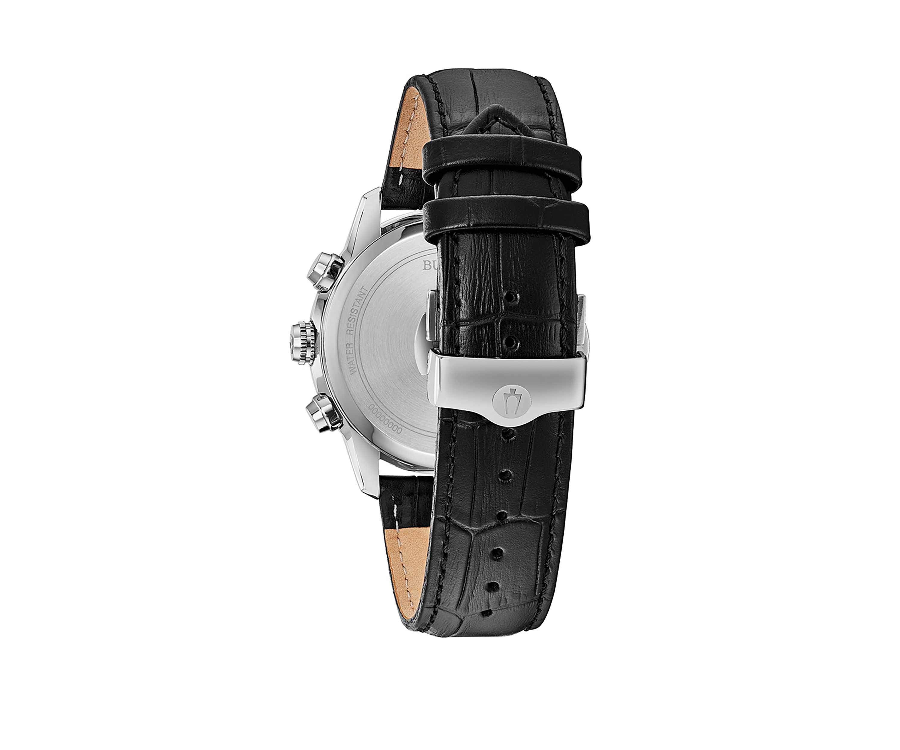 Stainless Steel Sutton Leather Strap Watch