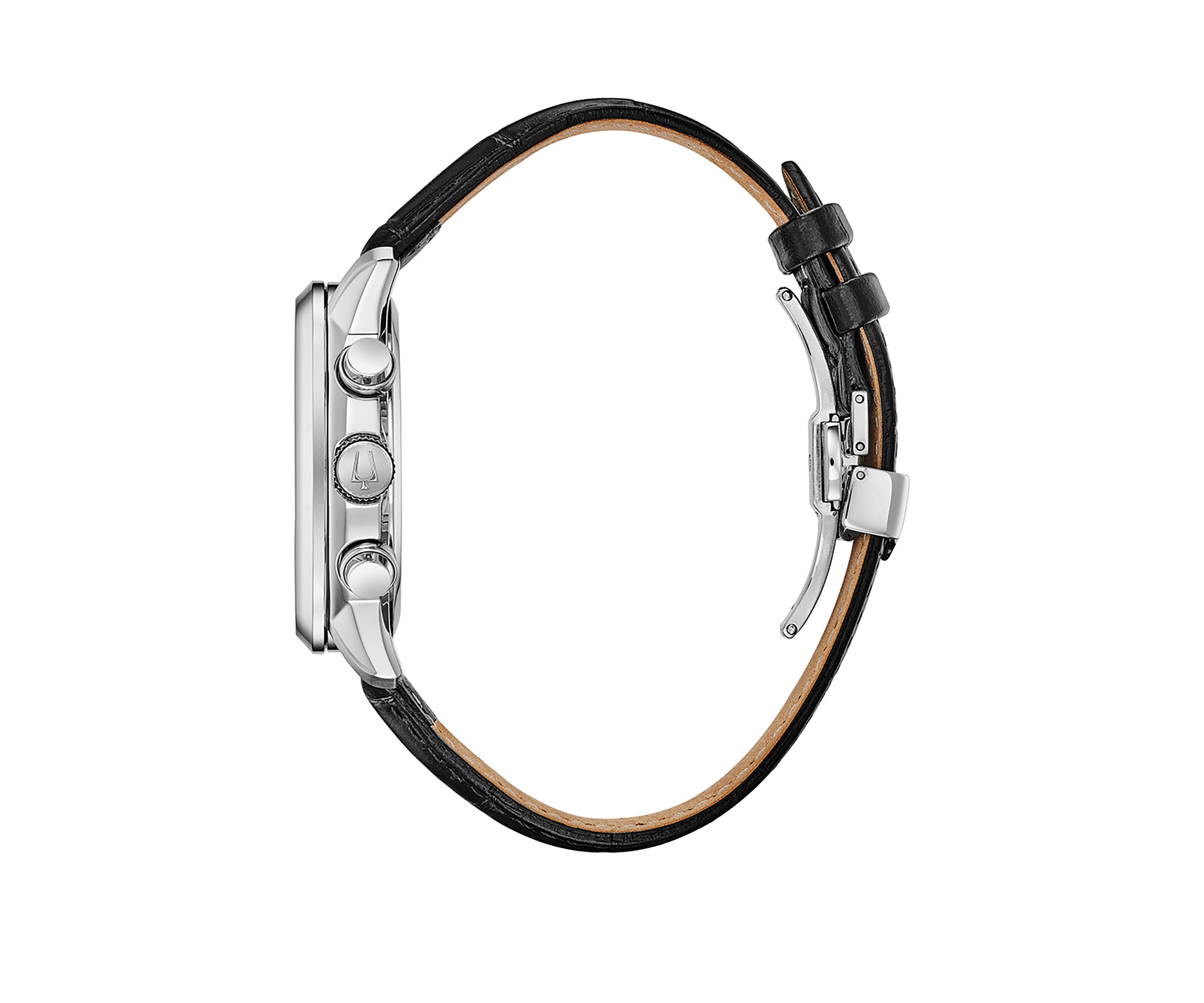 Stainless Steel Sutton Leather Strap Watch