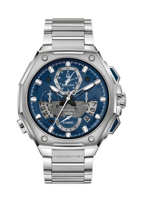 Bulova Men's Stainless Steel Precisionist Bracelet Watch -  0042429585539