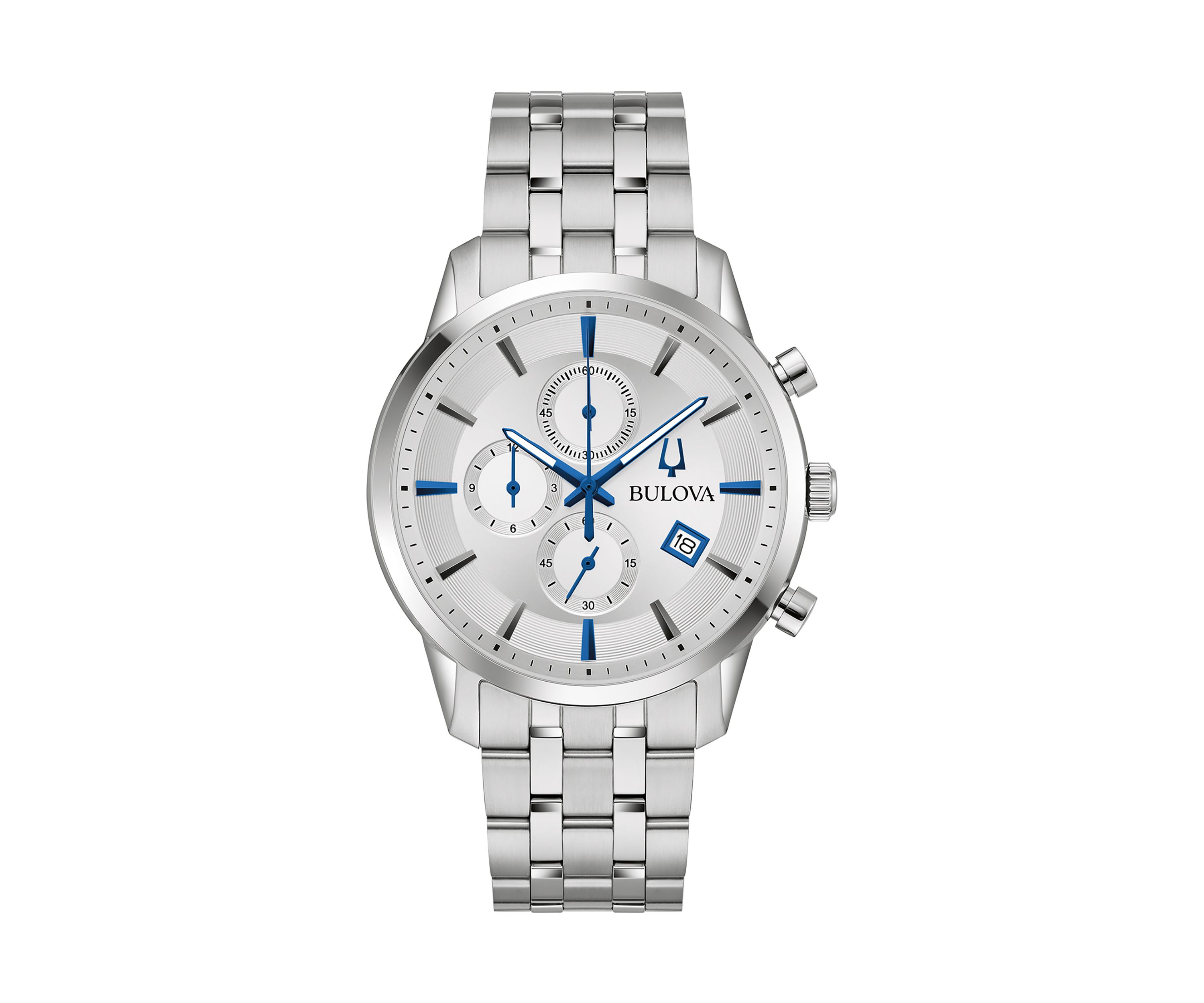 Mens 41 Millimeter Classic Sutton Silver-Tone Bracelet Watch 