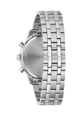 Men's 41 Millimeter Classic Sutton Silver-Tone Bracelet Watch 