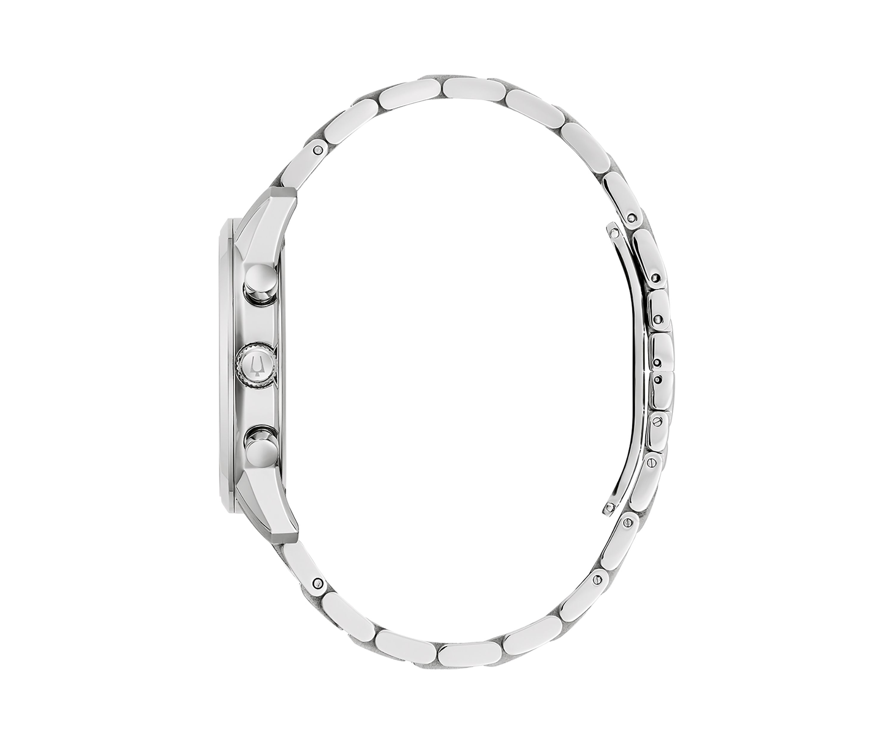 Mens 41 Millimeter Classic Sutton Silver-Tone Bracelet Watch 