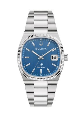 Bulova Men's Dress Classic Super Seville Silver Tone Stainless Steel Bracelet Watch -  0042429599789