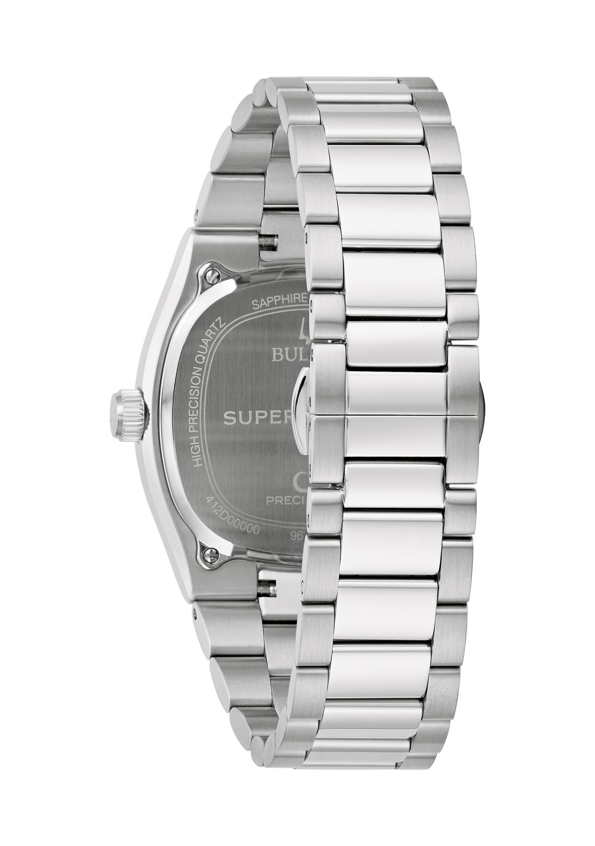 Mens Dress Classic Super Seville Silver Tone Stainless Steel Bracelet Watch 