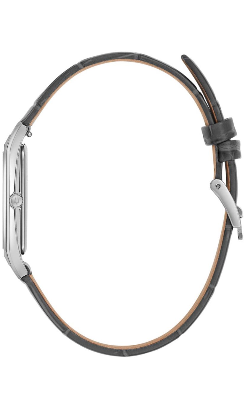 Bulova Mens Classic Sutton Grey Strap Watch