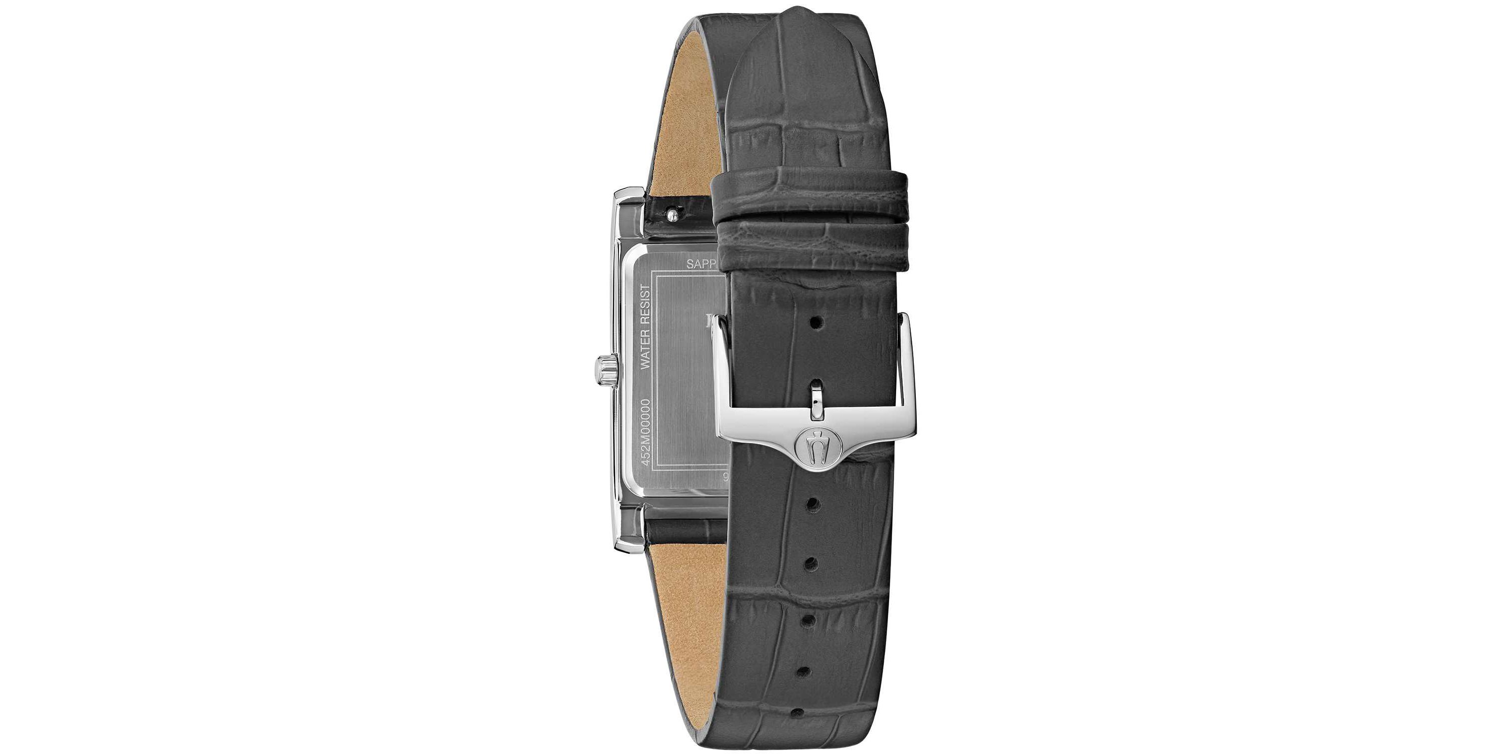 Bulova Mens Classic Sutton Grey Strap Watch
