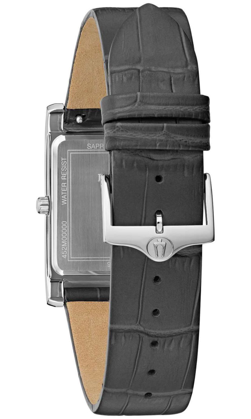 Bulova Mens Classic Sutton Grey Strap Watch