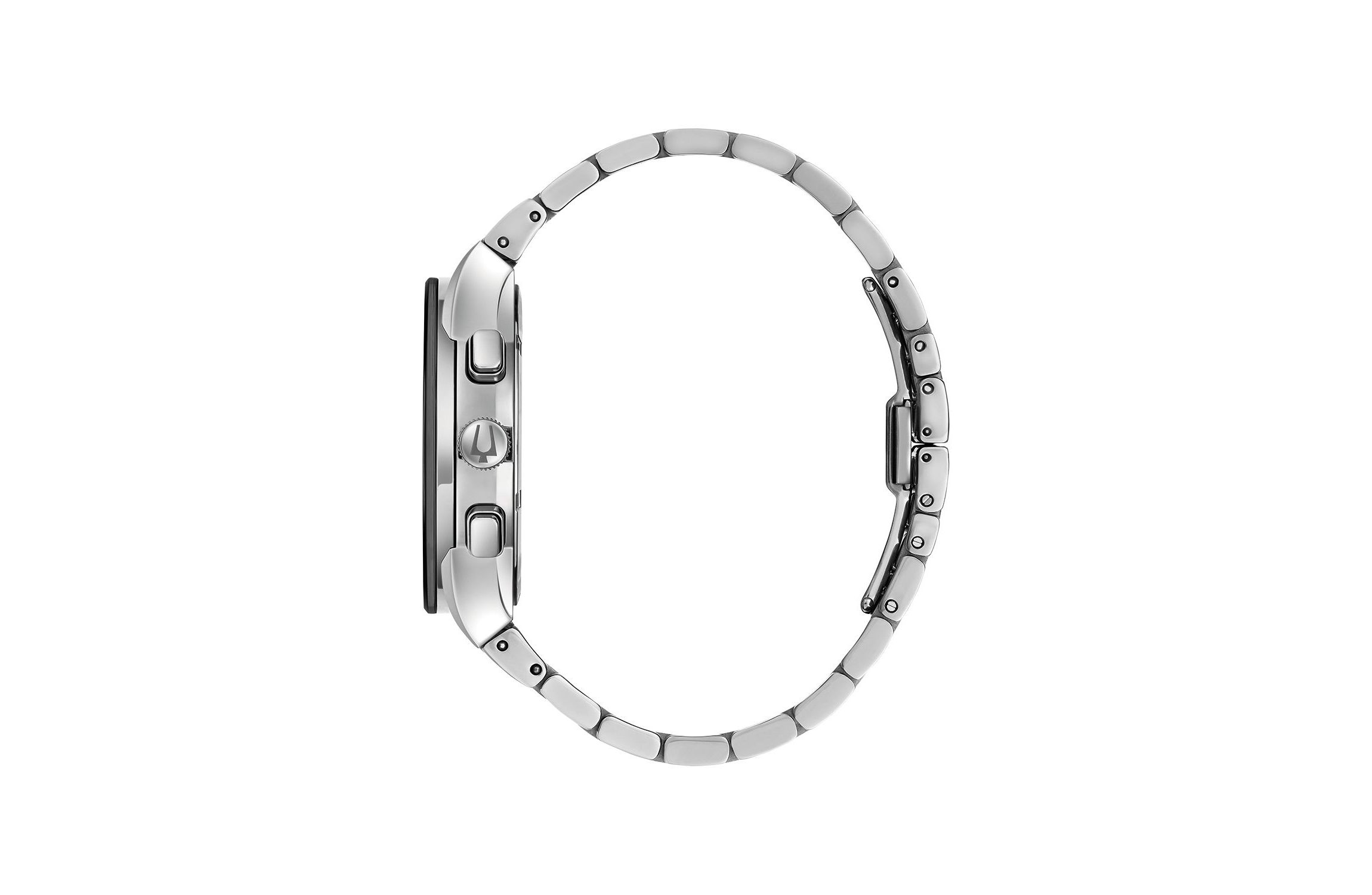 Mens Modern Millenia Chronograph Silver-tone Stainless Steel Bracelet Watch, 41mm