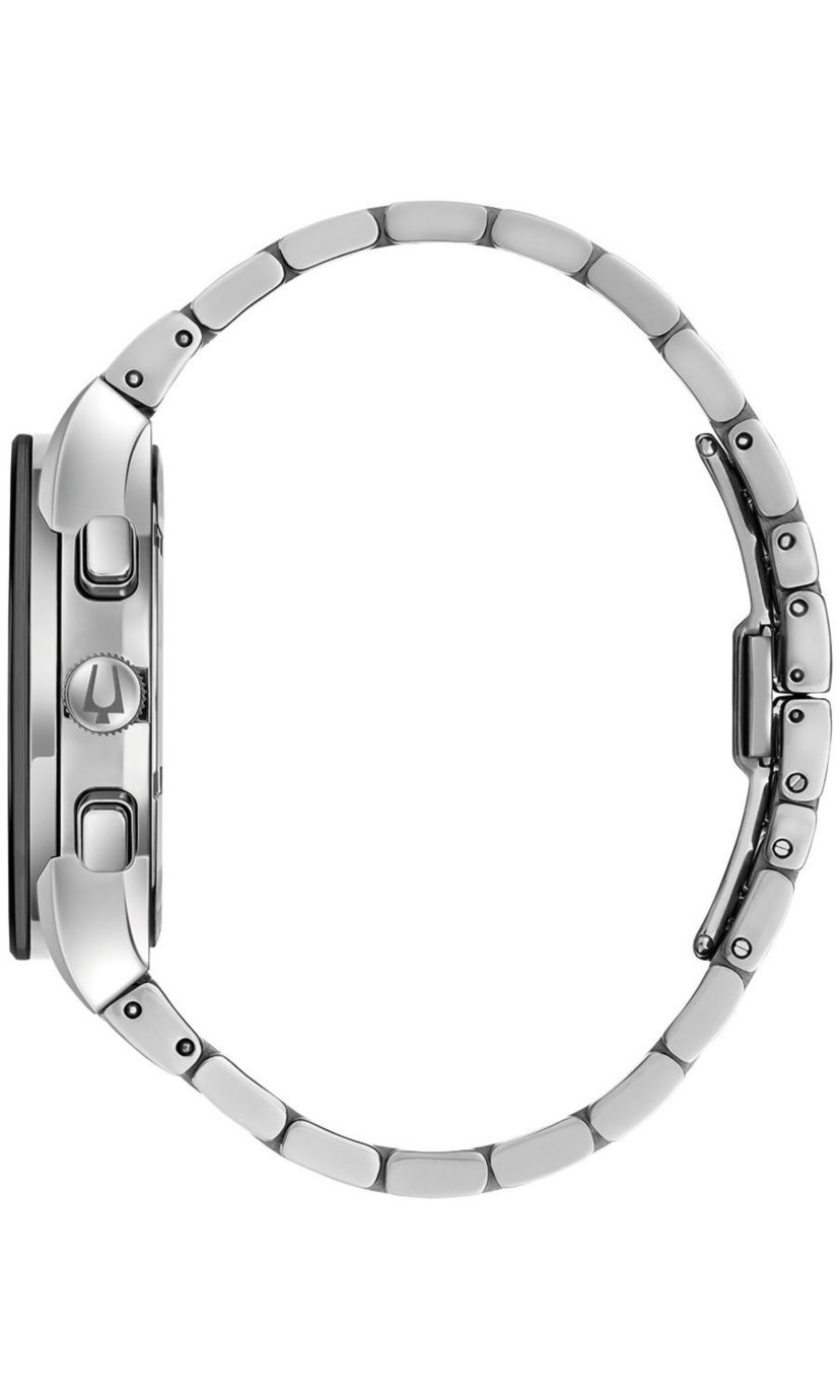 Mens Modern Millenia Chronograph Silver-tone Stainless Steel Bracelet Watch, 41mm