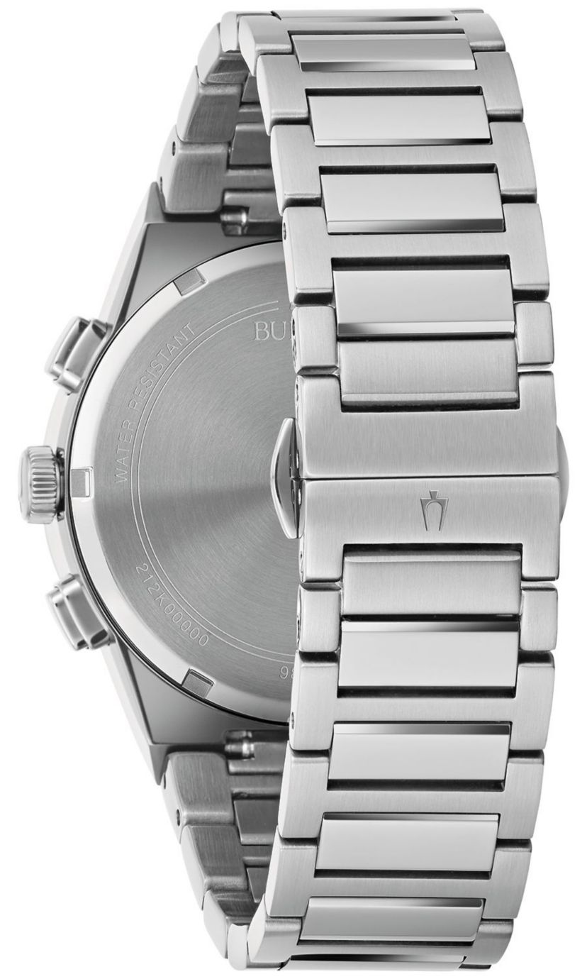 Mens Modern Millenia Chronograph Silver-tone Stainless Steel Bracelet Watch, 41mm