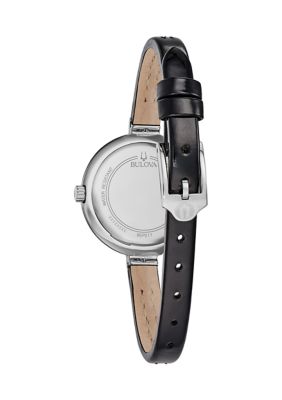 Rhapsody Leather Strap Watch 