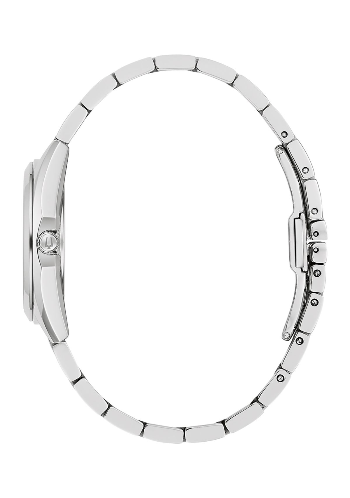 Womens Classic Surveyor Silver Tone Stainless Steel Bracelet Watch - 31 Millimeter